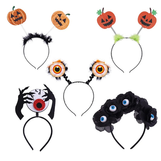 Halloween & Day of the Dead Headband Cute Pumpkin Headband Cosplay Headwear Adult Kids Costume Accessories