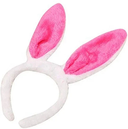 Easter and Thanksgiving 3 Rabbit Clothing Accessories Light Up Rabbit Ears Headband Bendable Easter Plush Soft LED Rabbit Ears