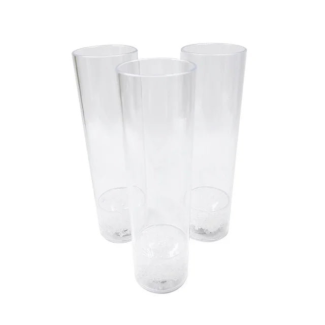 Halloween & Day of the Dead Dark Party Fun Event Glowing Liquid Activation Glitter Light Emitting Diode Plastic Adult Disposable Long Drinking Cup