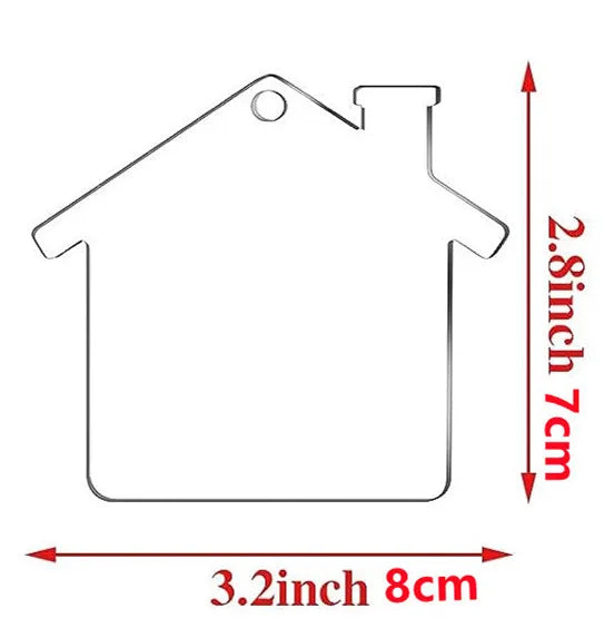 New acrylic 10 pieces DIY tree ornaments can be customized for Christmas ornaments