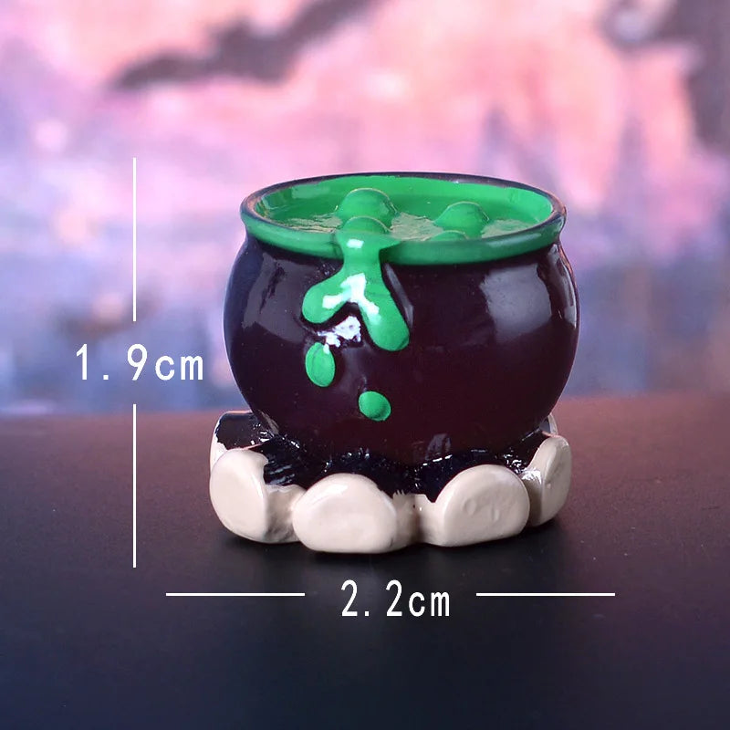 Halloween & Day of the Dead Creative Halloween Tabletop Ornament Luminous Ghosts and Elves Eco-friendly Resin Holiday Supplies