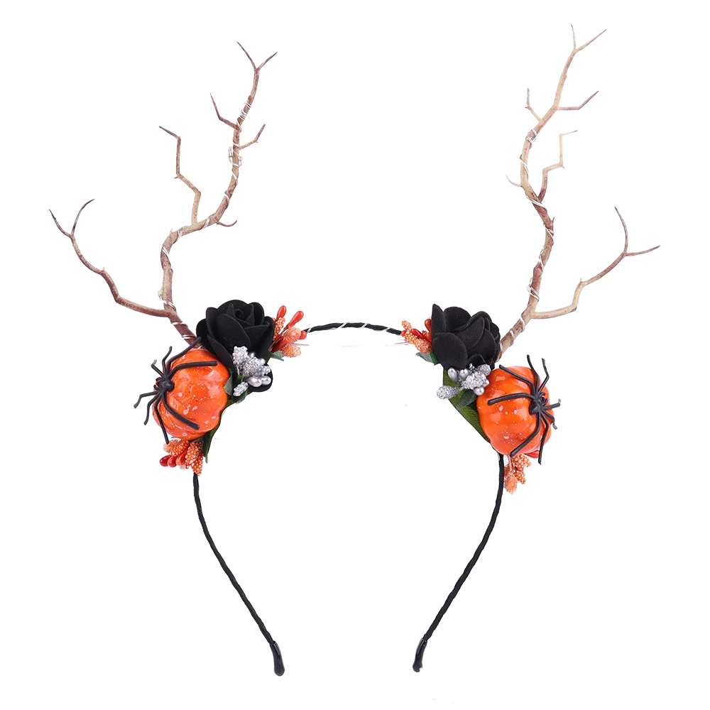 Halloween & Death Day Gothic Skull Hairhoop Halloween Dress up Headband Theme Party Cosplay Hairband