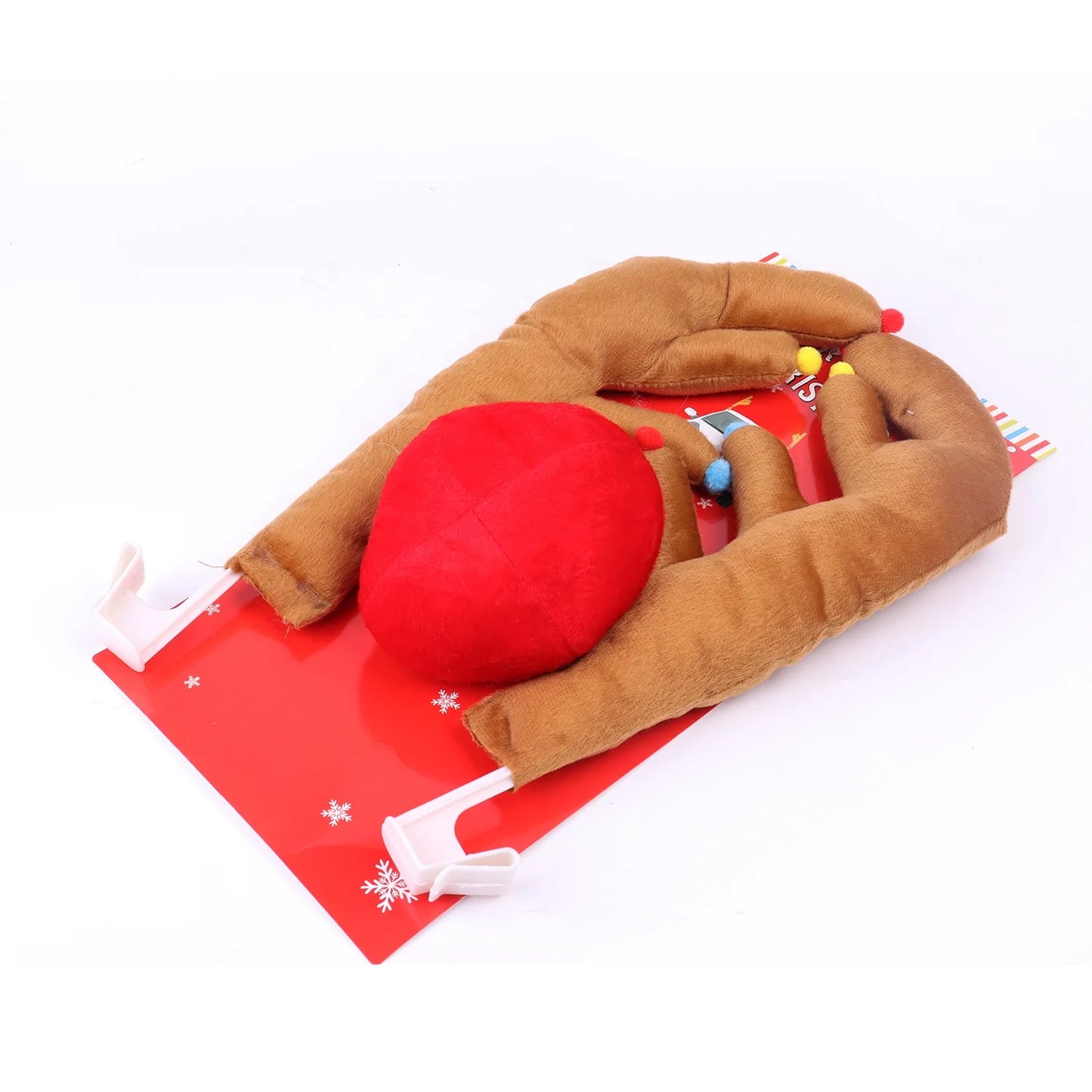 Christmas car decoration Santa nose Christmas reindeer antler decoration