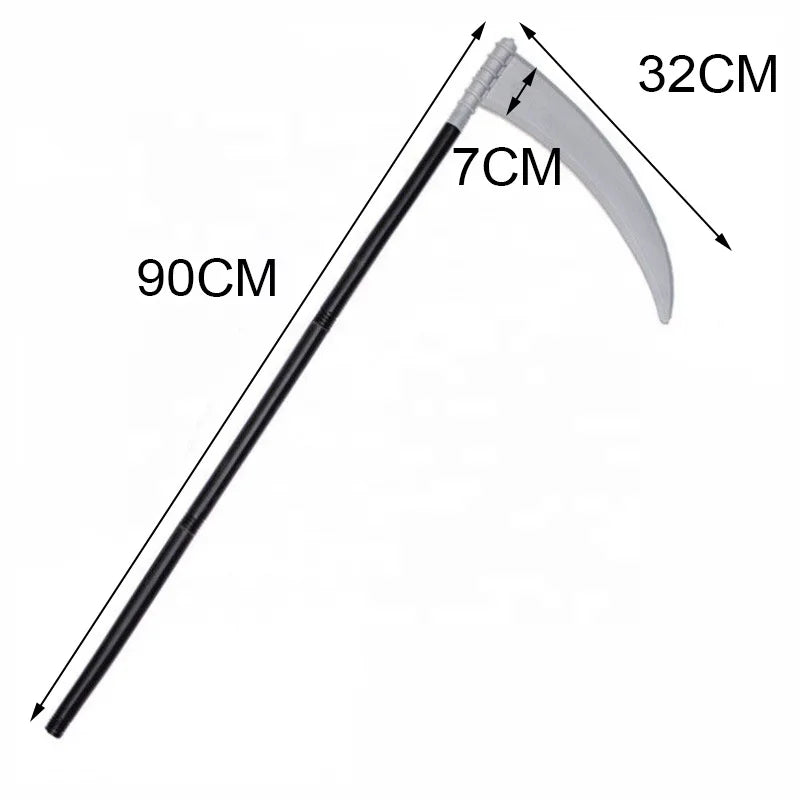Halloween &amp; Day of the Dead Funny Halloween Props Plastic Sickles and Forks and Plastic Axes Plastic Devil Weapons 