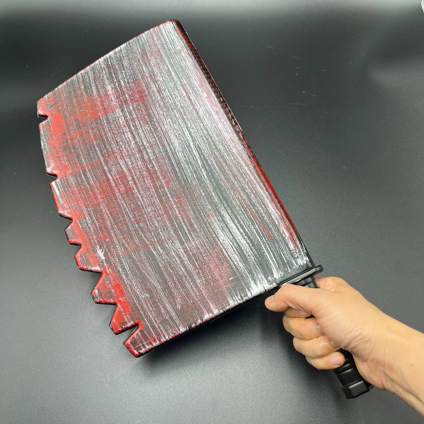 Halloween & Death Day 40 * 20cm Giant Realistic Kitchen Cleaver for Haunted Houses Halloween Party Artificial Plastic Bloody Halloween Butcher Knife