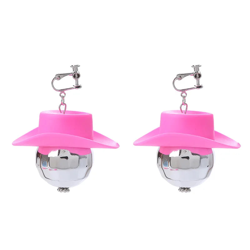 Bachelorette Party 1 Pink Cowgirl Bachelor Disco Party Loves 1970s Disco Accessories Mini Disco Ball Necklace