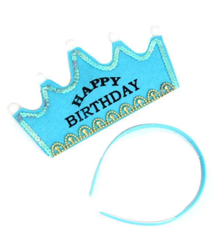 Birthday Party 2 Accessories LED Flash Headwear Headband Kids Princess Crown Headband Clothing LED Happy Birthday Headwear
