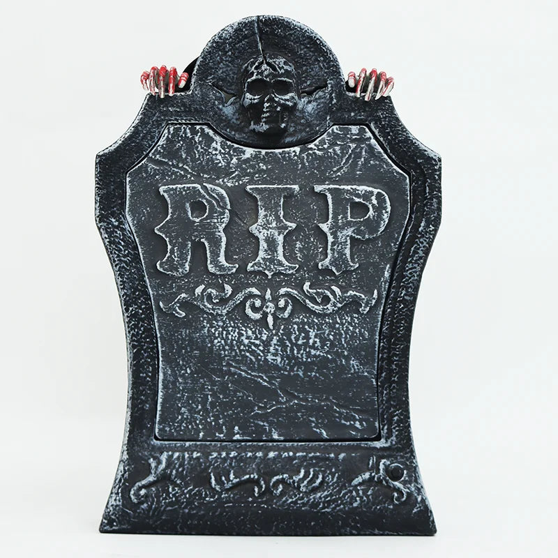 Halloween & Day of the Dead Halloween Outdoor Ghost Decorations Sound Glowing Tombstones Haunted House Props Ghosts Hide Behind Tombstones