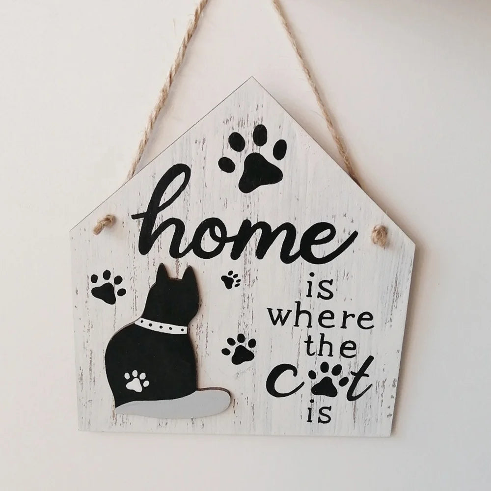 Pet festival, wooden pet dog sign plaque funny hanging wooden plaque porch decoration wooden sign