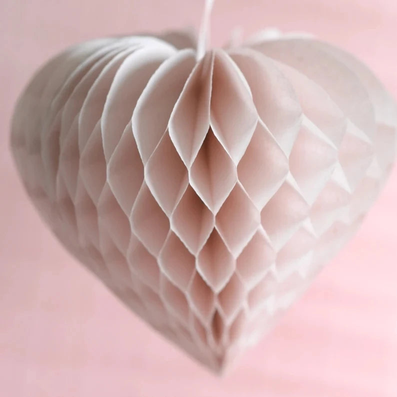 1 Wedding party, custom wedding decorations hanging party tissue heart honeycomb wedding, Valentine's Day