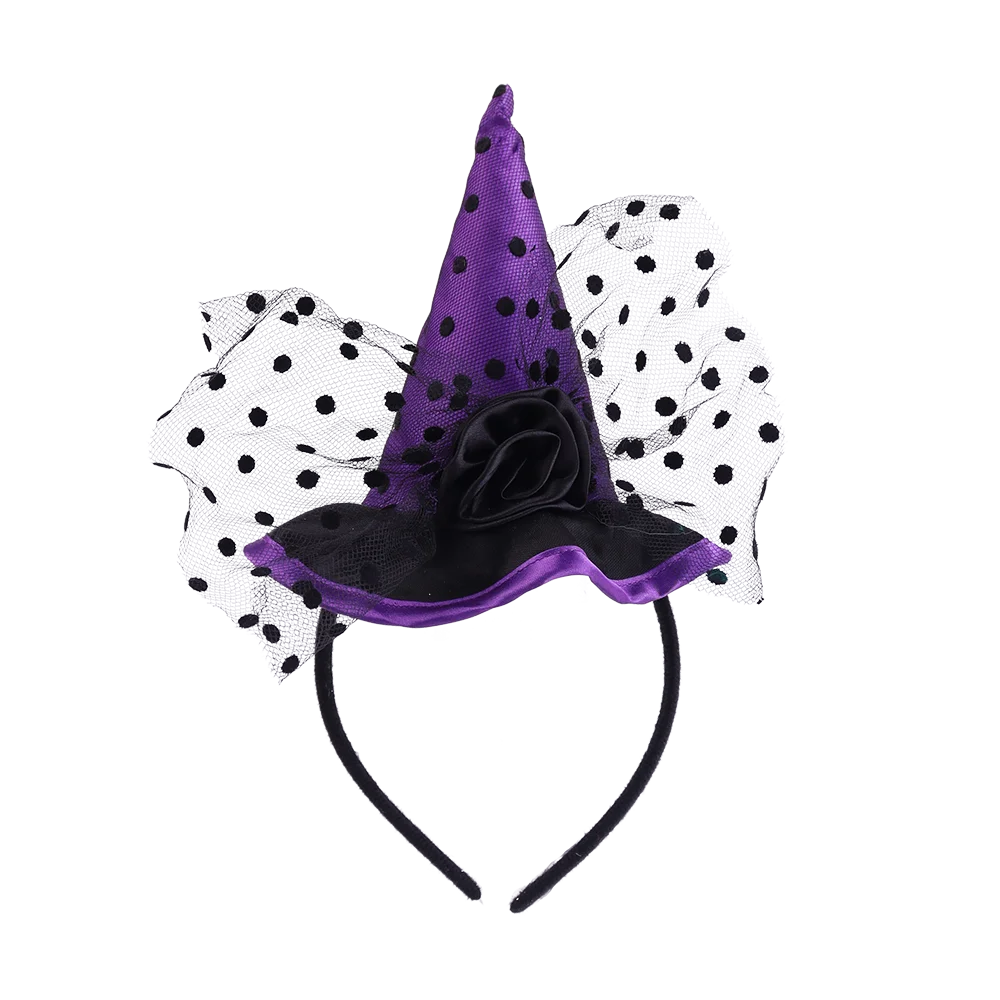 Halloween & Day of the Dead Witch Costume Headdress Witch Hat Halloween Costume Cosplay Party Witch Headdress