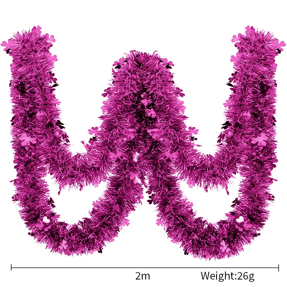 Birthday Party Wedding Party Christmas Ornaments Clover Pendant Colored Clover Wreath String