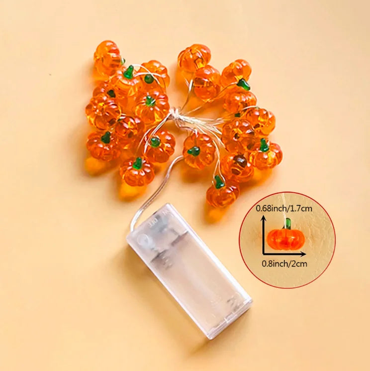 Halloween & Day of the Dead New Design Halloween Decoration Pumpkin Fairy Lamp 2m Light Emitting Diode Hanging Pumpkin Decoration Halloween Pumpkin Holiday Party Decoration