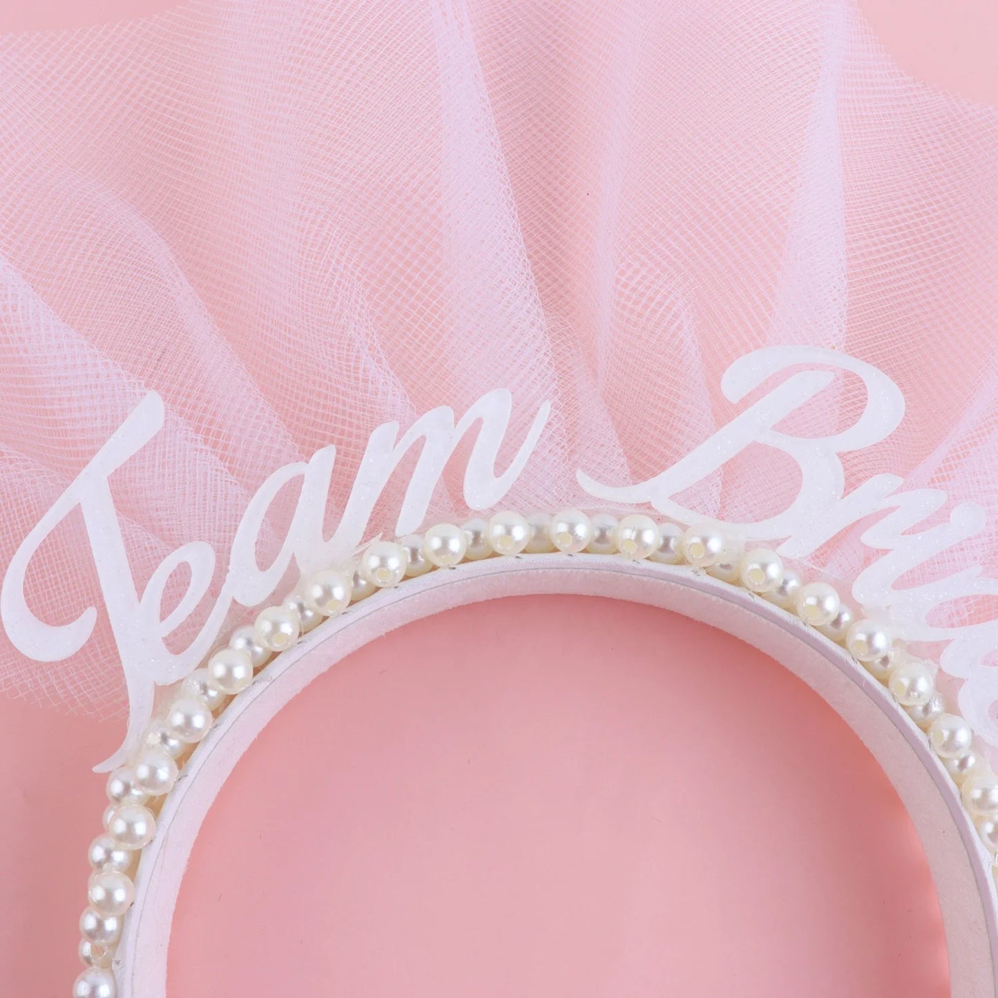 Bachelorette Party 1 White Headwear Bridal Shower Bachelorette Party Pearl Bridal Headband Pearl Beaded Bridal Headband