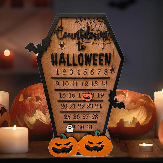 Halloween & Day of the Dead Countdown DIY Mobile Wooden Countdown Halloween Halloween Countdown Signs Bat Pumpkin