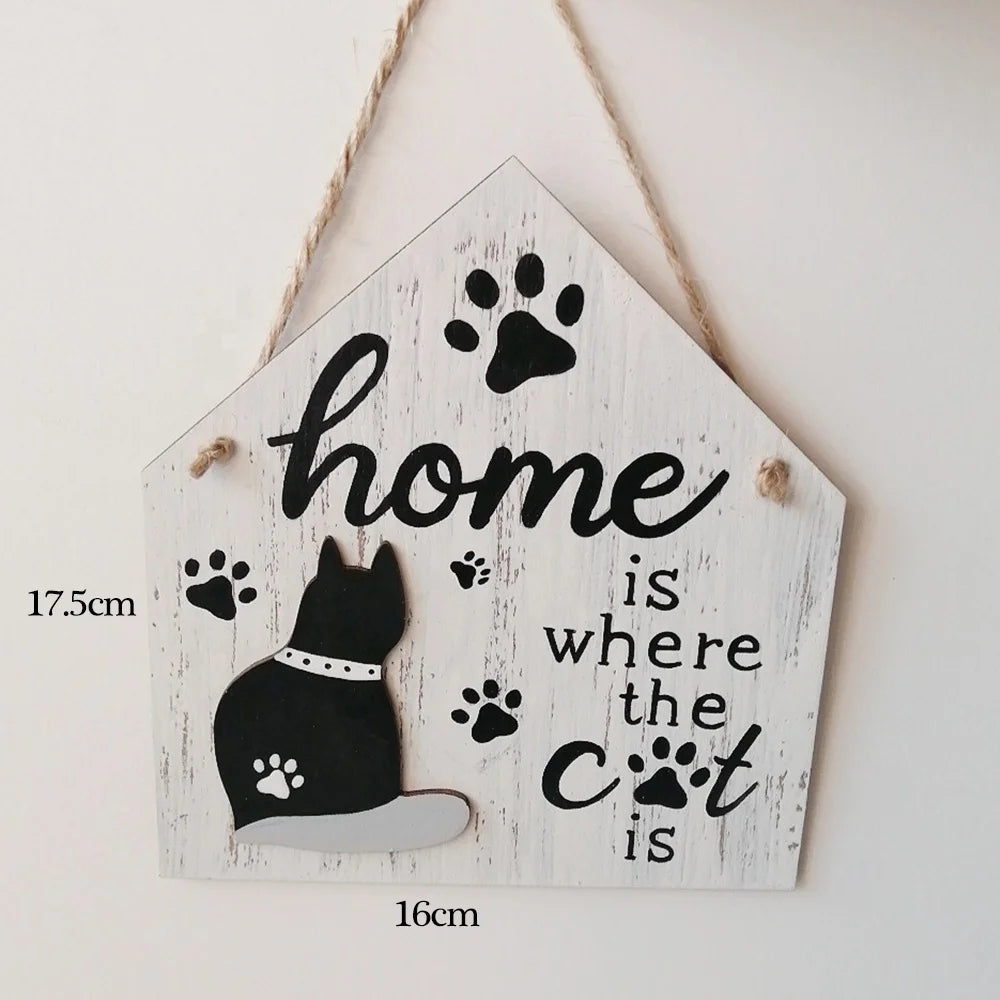 Pet festival, wooden pet dog sign plaque funny hanging wooden plaque porch decoration wooden sign