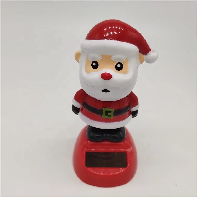 2020 new arrivals creative solar swing doll shaking head Christmas gift car ornament Christmas gift