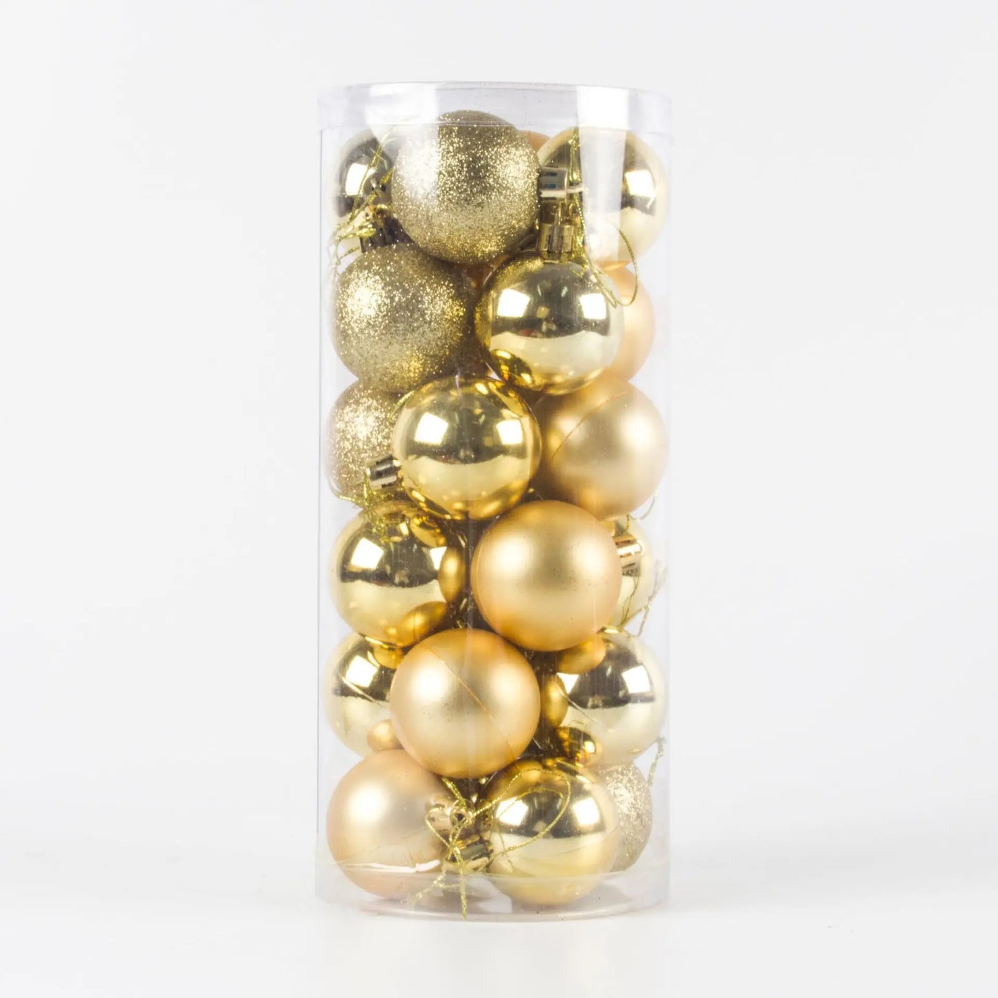 30Pcs 6CM popular flash custom wholesale Christmas supplies blue and white Christmas tree ball decoration