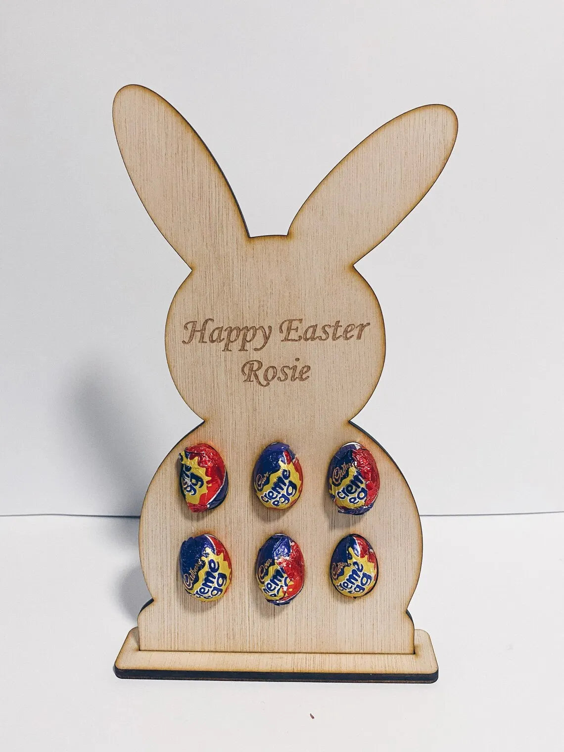 Easter and Thanksgiving 3 Cute Mini Egg Holder Easter Wooden Rabbit Shape Table Holder House Decoration Easter Table Decoration