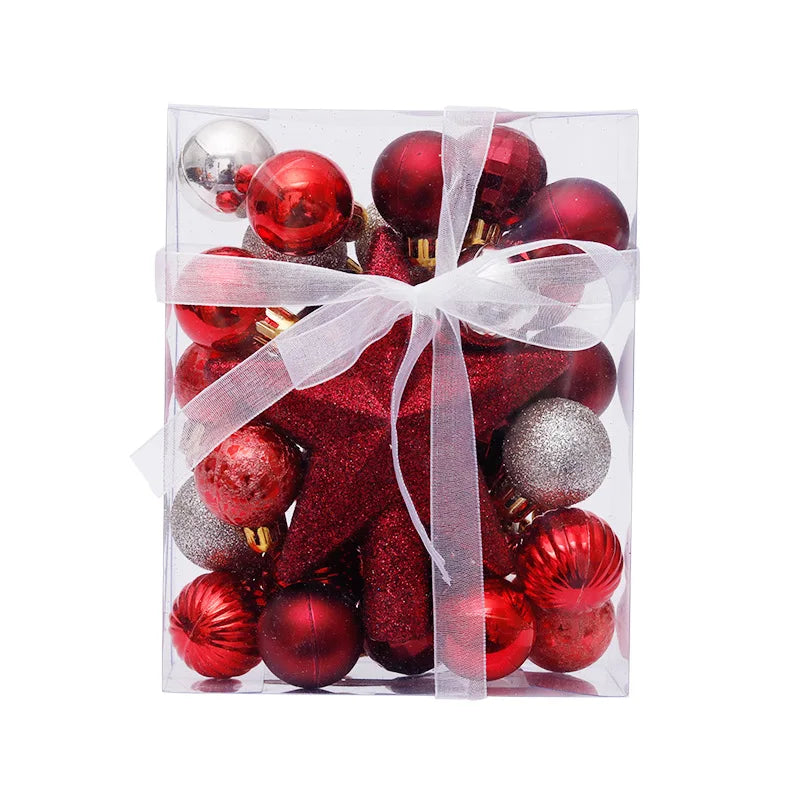 2023 Hot Christmas Ornaments 30mm 30 Pieces Christmas Mini Ball Ornaments Christmas Ball Ornaments