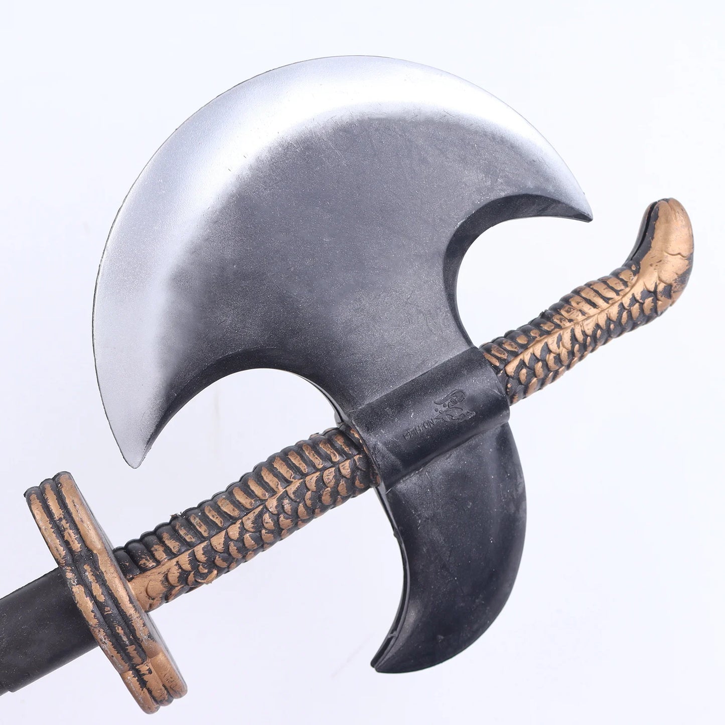 Machadinha realista de Halloween e Dia dos Mortos, 28*17 cm, Cetro de cobra, adereços para festa de máscaras, acessórios para truques de Halloween, machado de batalha de espuma de Halloween 