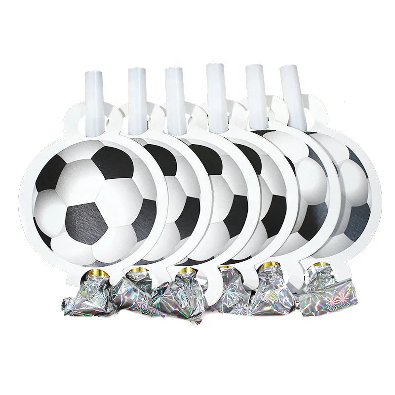 White and black football, football-themed cups, plates, tableware sets, decorations, tableware discounts