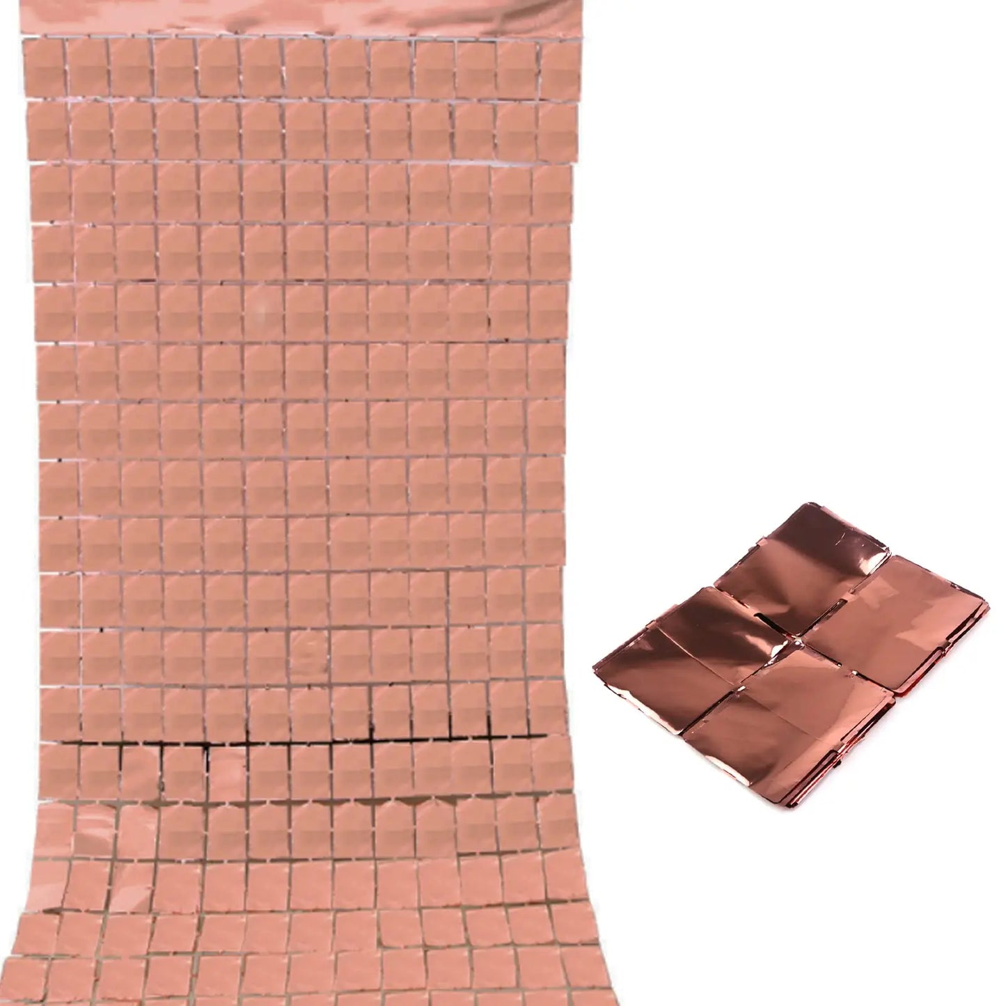 Bachelorette Party 1 Novelty Wedding Birthday Party Ornaments Pink Foil Tassel Ribbon Girls Hot Pink Square Foil Curtain Background