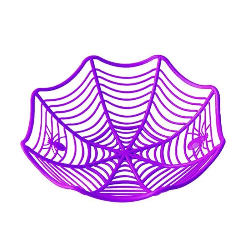 Halloween & Day of the Dead Storage Baskets Halloween Party Favors Plastic Hand Grab Candy Containers Spider Web Baskets Halloween Candy Rack Bowls
