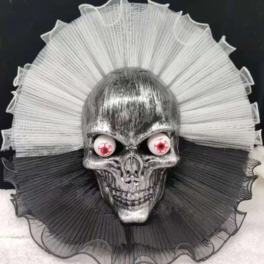 Halloween & Day of the Dead New Door Horror Hanging Wreath Skull Haunted House Decoration Halloween Party Supplies