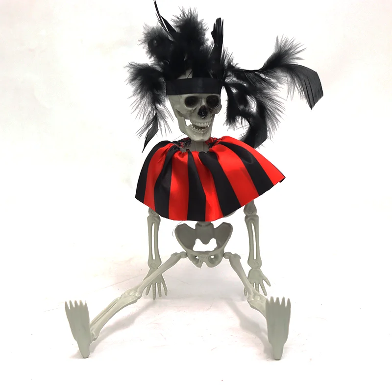 Halloween & Day of the Dead Halloween Decorative Props Scary Hanging Full Body Skeletons Halloween Party Plastic Crafts