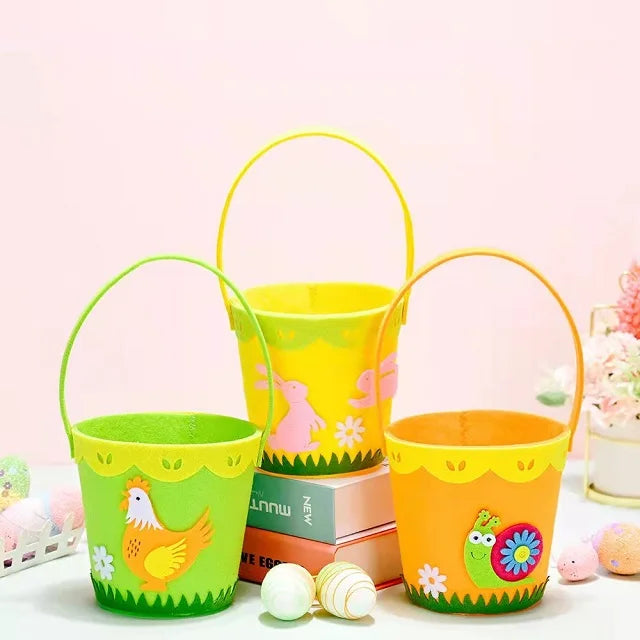 Easter and Thanksgiving 3 Wholesale Custom Felt Easter Party Decor Children's Egg Pack Rabbit Barrel Happy Easter Supplies