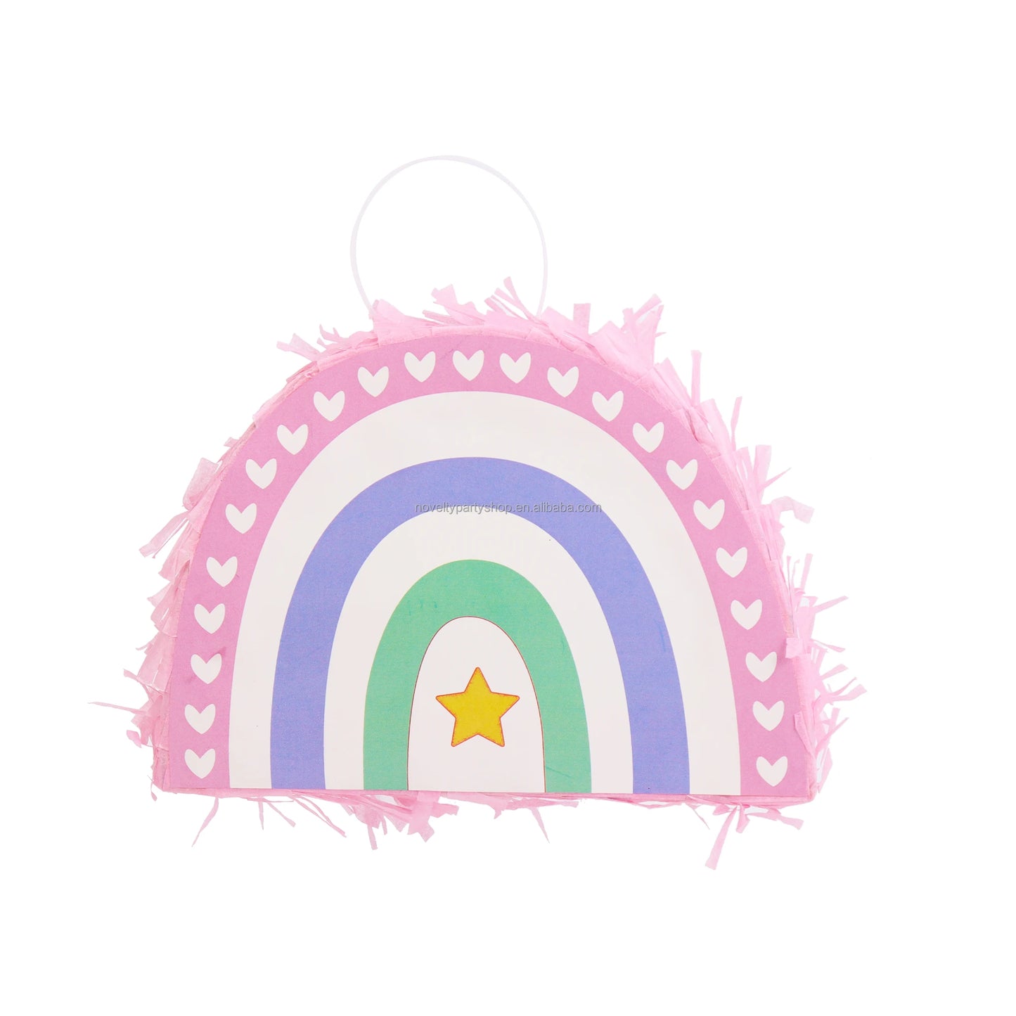 Birthday Party Rainbow Pinata Bohemian Pinata Pink Rainbow Butterfly Birthday Party Pinata