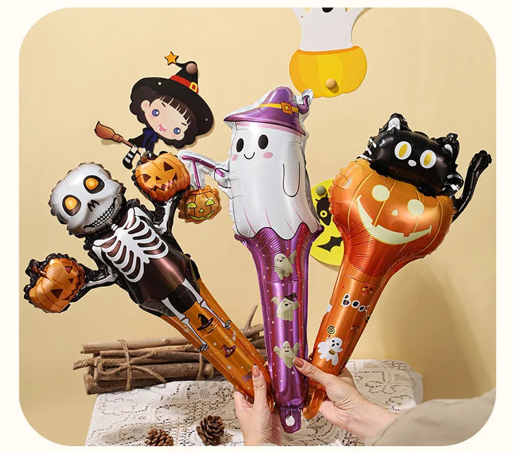 Wrist and headband ghost pumpkin balloon halloween decoration party foil balloon