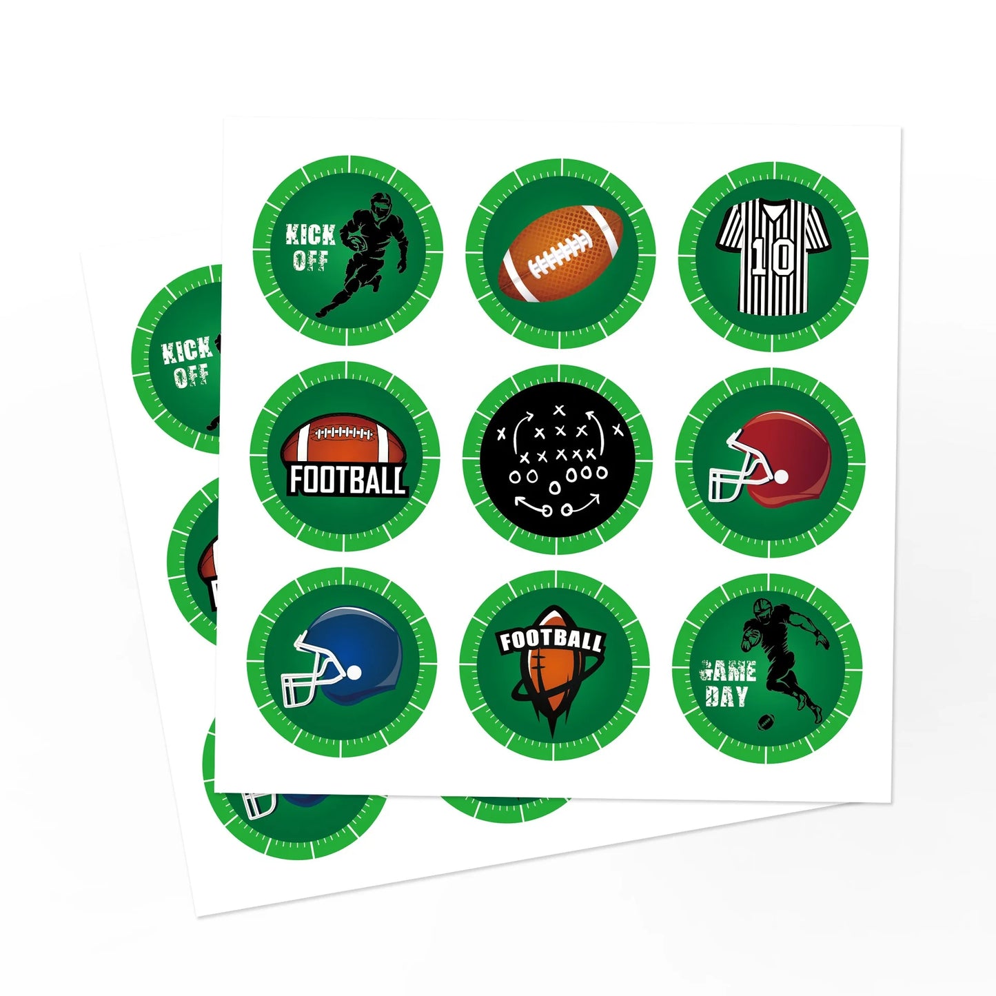 Birthday Party 2 Custom Design 24 pcs American Football Game Paper Gift Bag Set Football Gift Bag Football Birthday Party Decoration