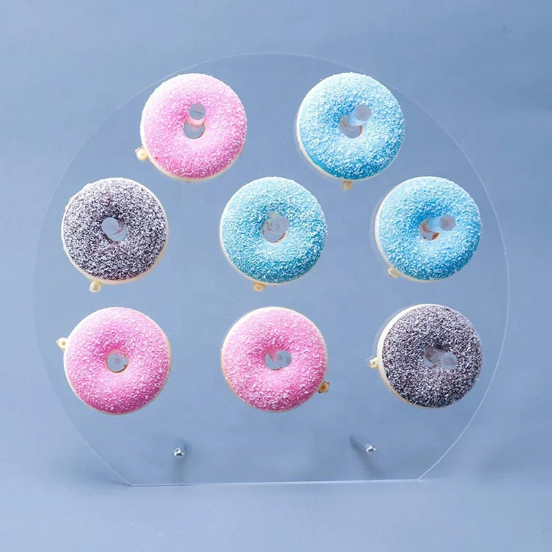 Birthday Party 2 Personalized Donuts Bar Ledge Wedding Custom Acrylic Donuts Display Stand 