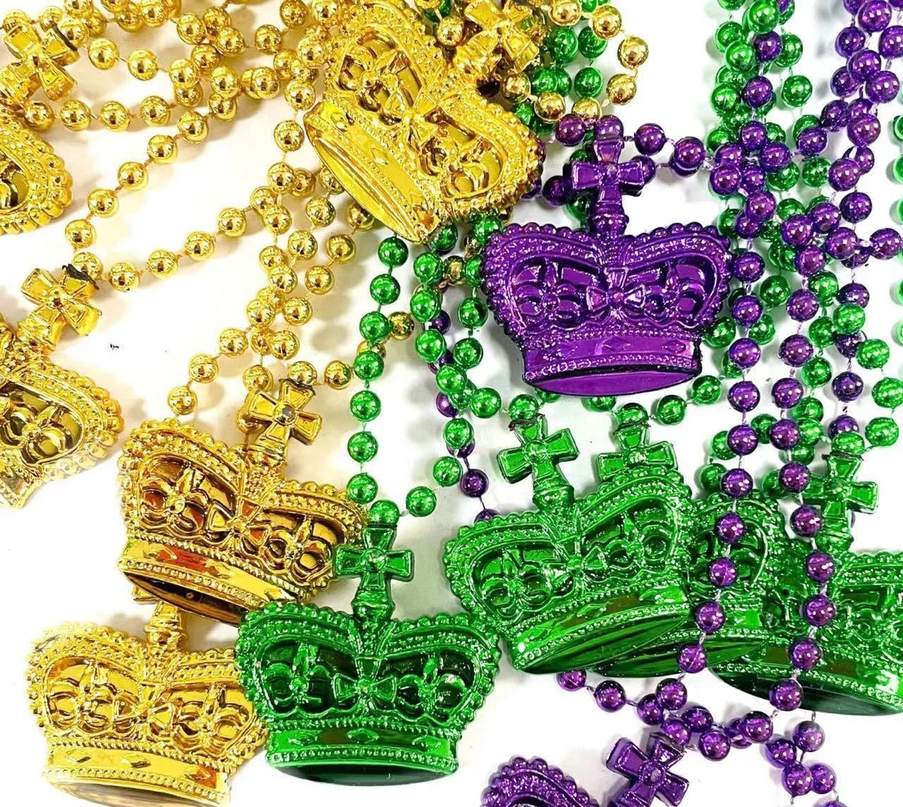 Carnaval Carnival Celebration Bead Necklace Various Metallic Bead Necklace 46 Inch Giant Ball Bead Necklace