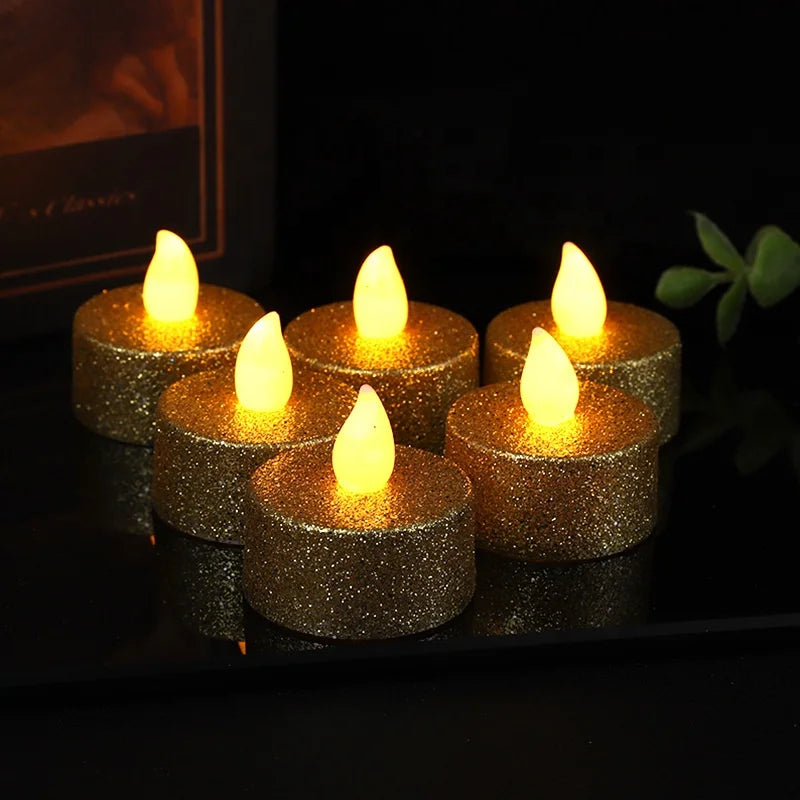 Flashing Battery Powered Candle Light Emitting Diode Tea Light Flameless Candle Flashing Fake Tea Light Party Decorative Light