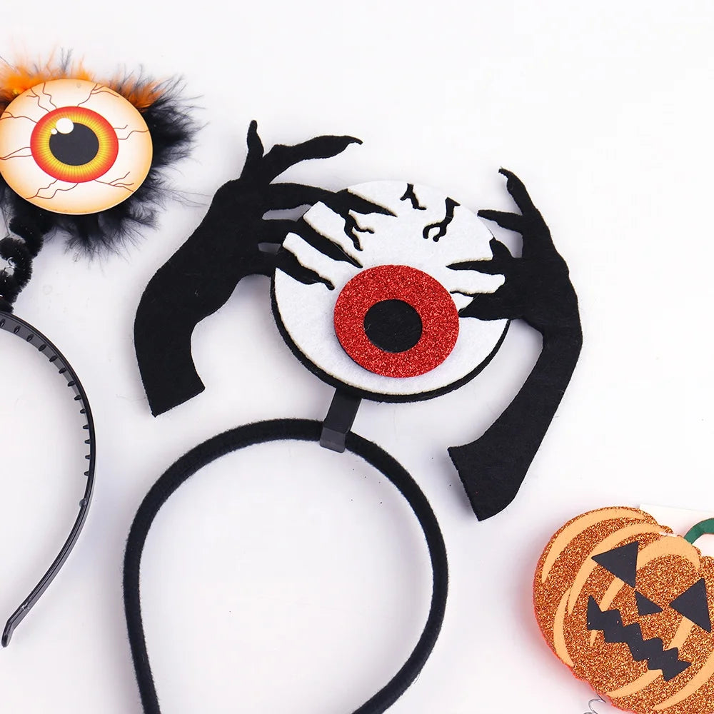 Halloween & Day of the Dead Headband Cute Pumpkin Headband Cosplay Headwear Adult Kids Costume Accessories