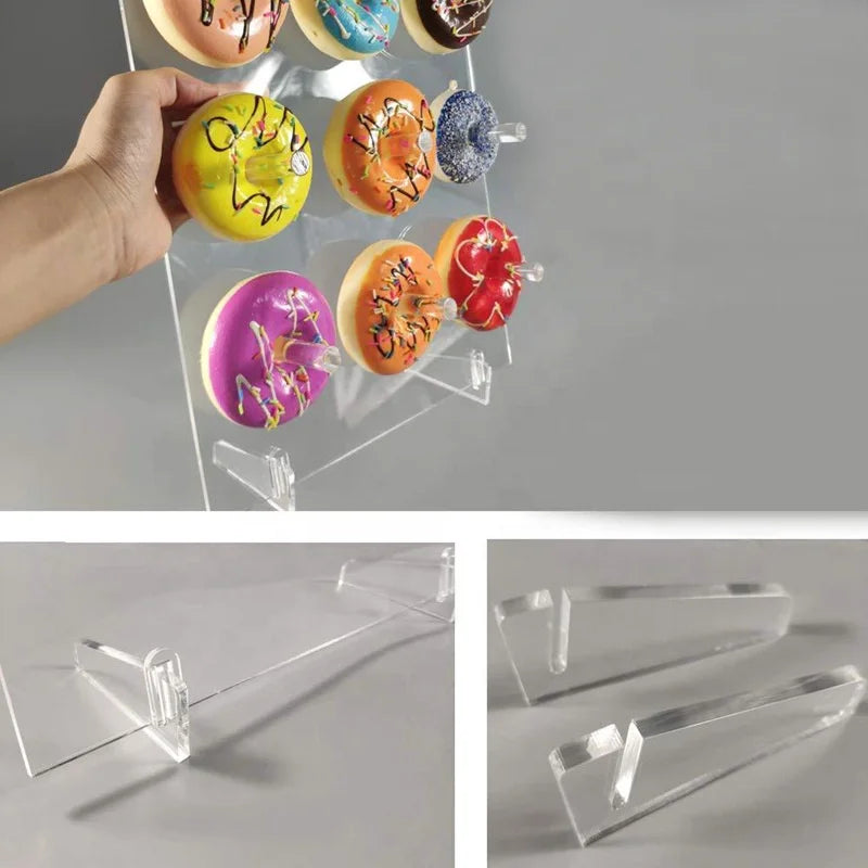 Birthday Party 2 Personalized Donuts Bar Ledge Wedding Custom Acrylic Donuts Display Stand 