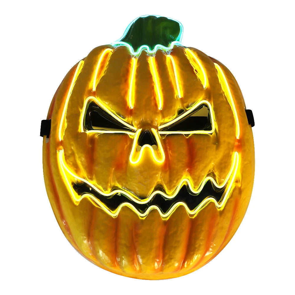 Halloween & Death Day Inventory Halloween Decorations Pumpkin Masks Led Halloween Pumpkin Neon Party Masks Mask Ball Halloween Pumpkin Masks