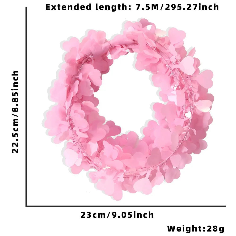 Wedding Party 0 Personalized Love Hanging Wreath Decoration Wedding Party Door Decoration Heart Wire Wreath