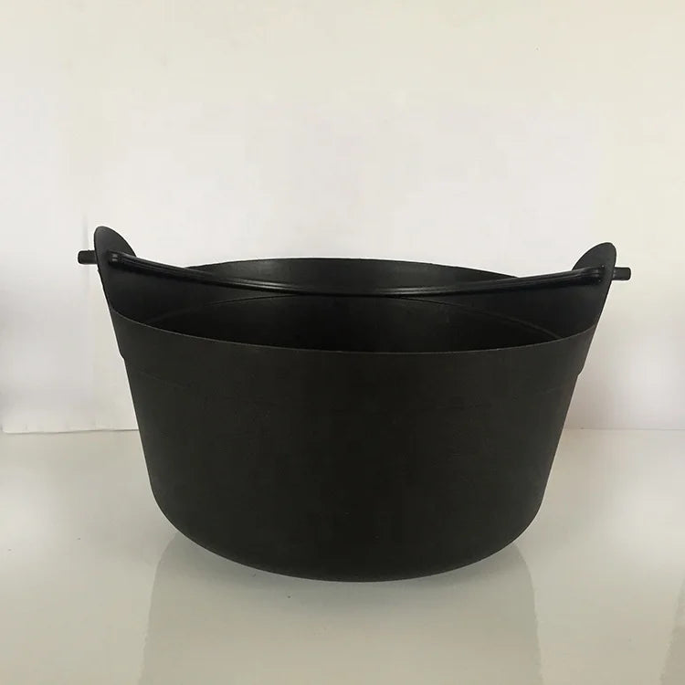 Halloween & Day of the Dead Dutch Kettle Cauldron 14 Inch Black Plastic Cauldron Hall Dutch Kettle