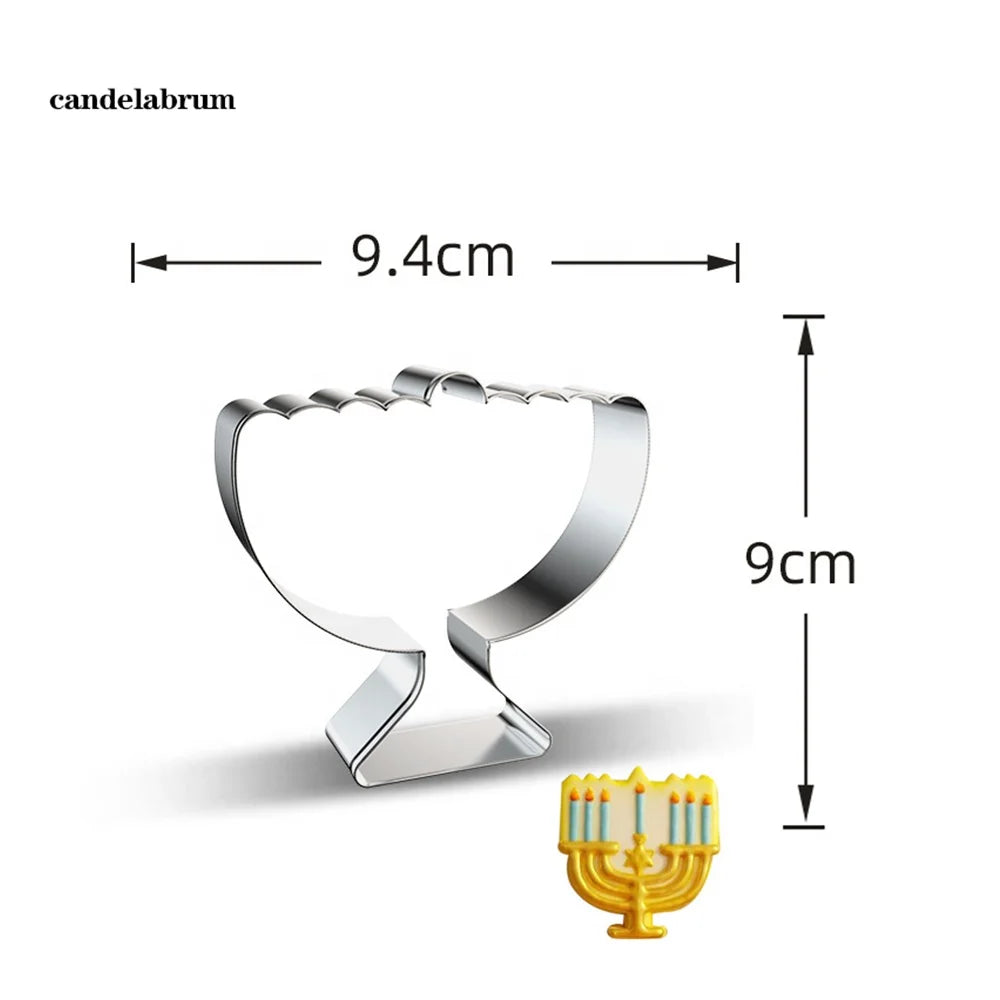 Eight Crazy Nights Cookie Cutter Dreidel Cookie Cutter Shape Fudge Dough Pastry Star Holy Grail Hanukkah Cookie Cutter