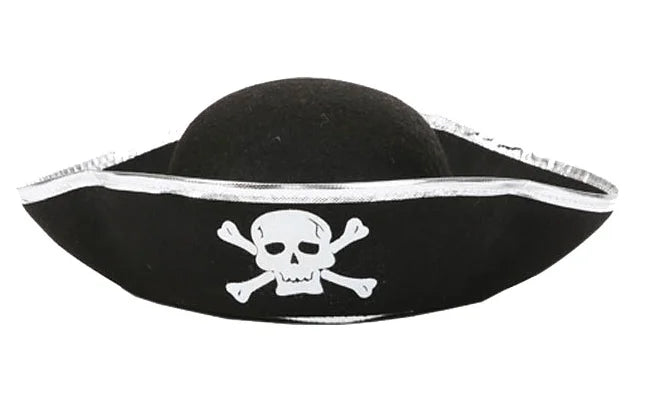 Birthday Party Party Decoration Children's Pirate Hat Halloween Party Hat Adult Pirate Gold Circle Cloth Hat Captain Caribbean Pirate Hat Party Costume