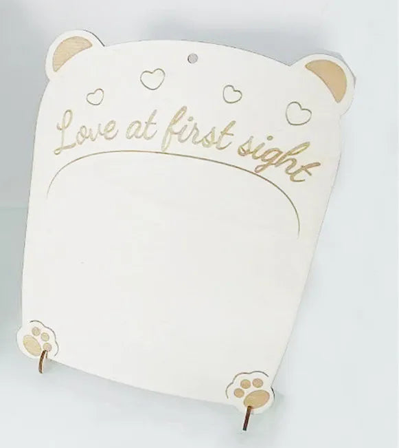 Halloween & Day of the Dead Photo Showcase 12 Months Baby Photo Frame 1st Birthday Nursery Decoration Wooden Board Baby First Year Photo Frame Milestone Board