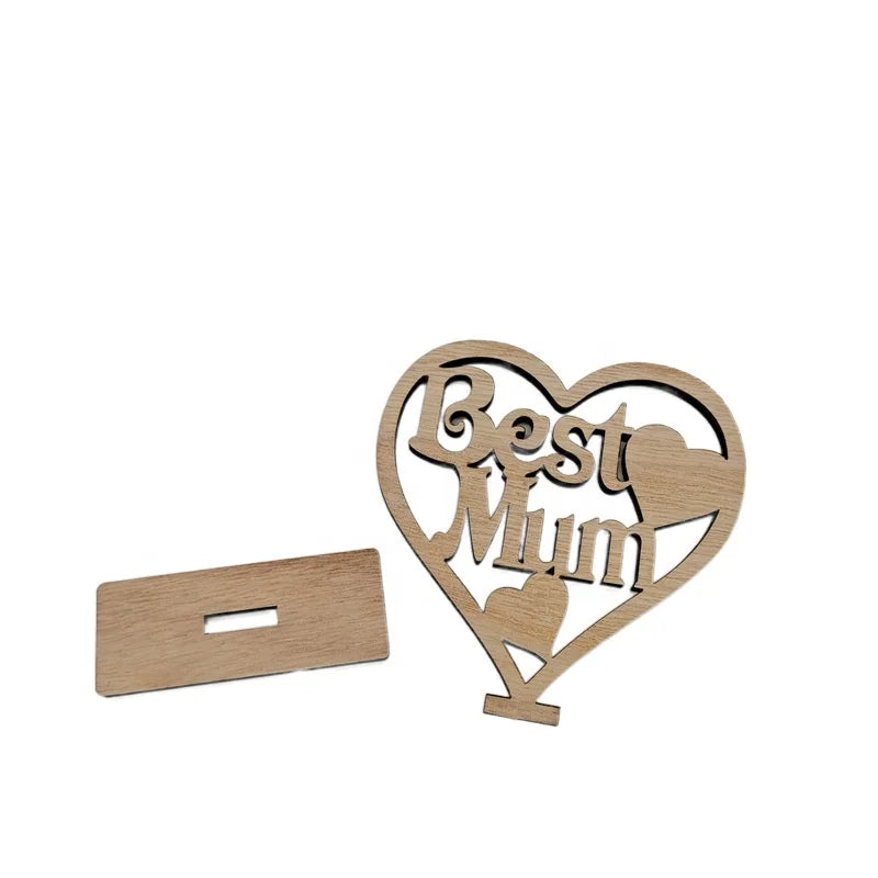 Wooden Crafts, Custom Design MDF Wood Mother's Day Souvenir Gifts Wooden Gifts for the Best Mom Happy Mother's Day Mother's Day Gift Ideas