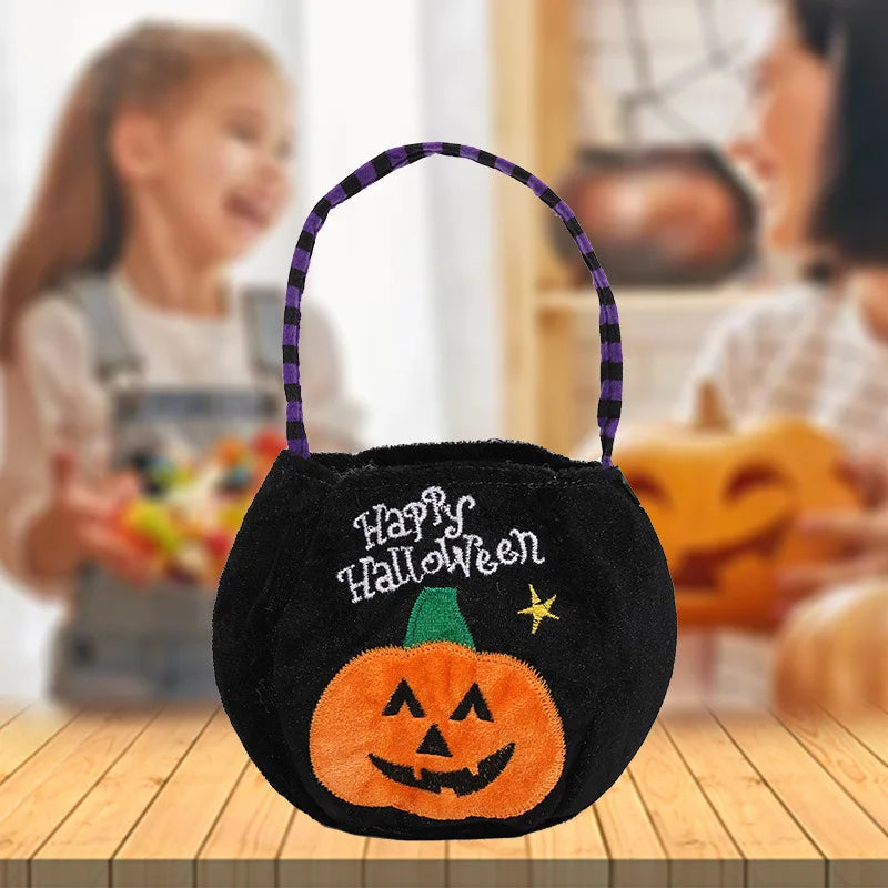 Halloween & Death Day Trick or Treat Boy Girl Candy Basket Pumpkin Spider Vampire Multicolor Candy Bucket Kids Candy Bag