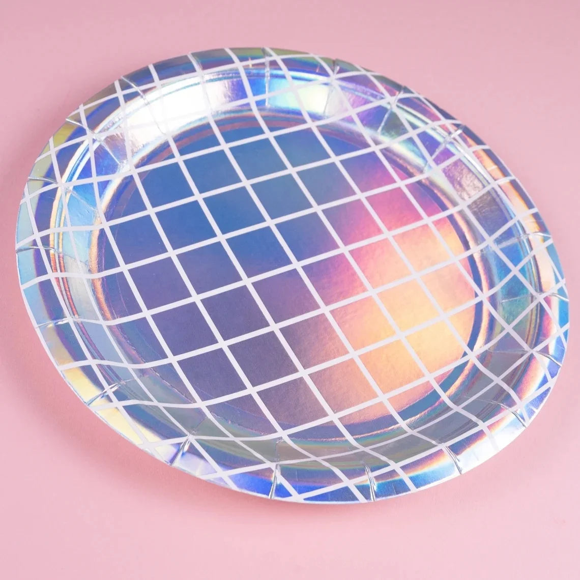 Bachelorette Party 1 Disco Ball Hen Party Silver Paper Plate Paper Final Disco Denim Birthday Party Mirror Rainbow Plate