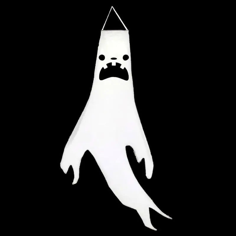 Halloween & Day of the Dead 130cm Halloween Decoration Horror Ghost Decoration with Light Emitting Diode Light Halloween Windsock Flag Hanging Ghost Outdoor Party Supplies