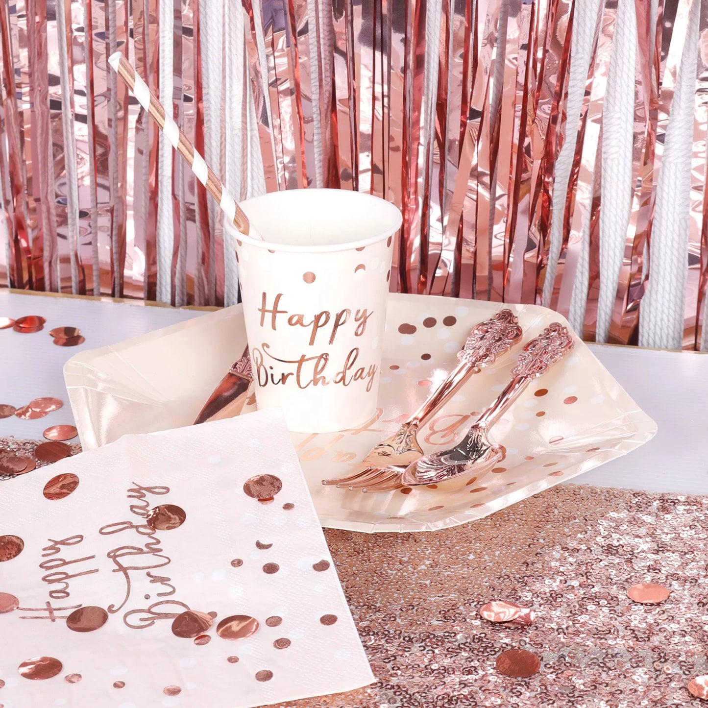 Birthday Party 2 Rose Gold Happy 21st Birthday Banner Wreath 21st Birthday Decoration Finally Hanging 21st Birthday Party Decoration